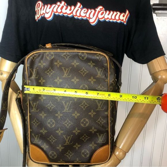 LOUIS VUITTON DANUBE MM Monogram Tote Adjustable Crossbody Shoulder Bag 873SL - Picture 15 of 17